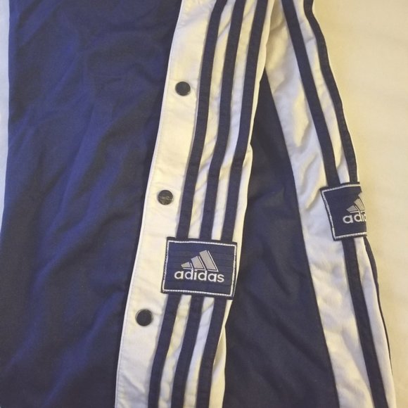 Retro Adidas Snap/ tear-away sides Sweat pants - Picture 2 of 5